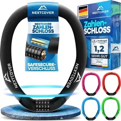Nextcover Kettenschloss Fahrradschloss mit Zahlencode von Nextcover