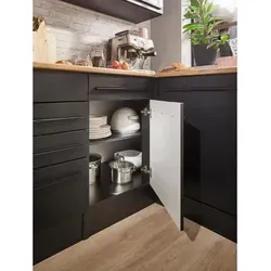 Mid.you Eckunterschrank Schwarz in schwarz von Stella Trading