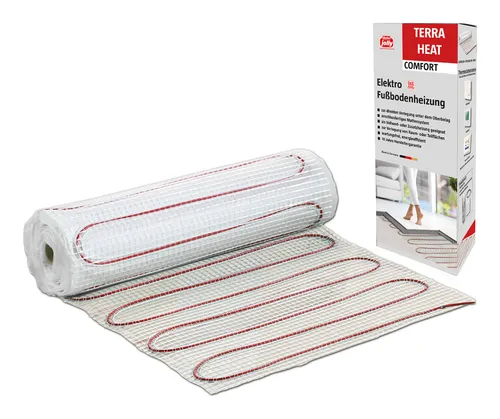 Produktbild Jollytherm Terraheat Comfort Elektro Fußbodenheizung / Größe 10 x 0,5 m / Heizleistung ca. 900 W / Verbrauch 0,6 kWh - 00036