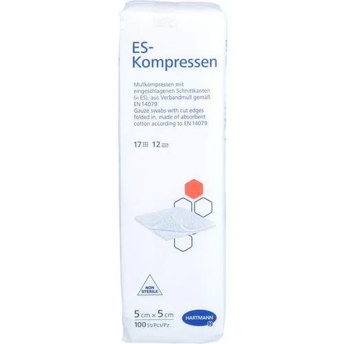 ES-KOMPRESSEN unsteril 5x5 cm 12fach 100 St.