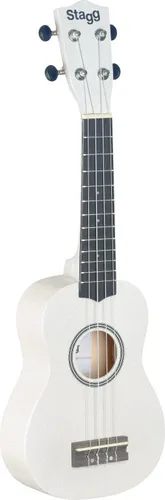 Sopran Ukulele, weiß inkl. Tasche von Stagg