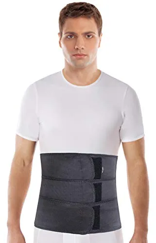 Postoperative Stützbandage Rückenstützgürtel Bauchweggürtel Bauchstütze Höhe 31 cm Large Schwarz