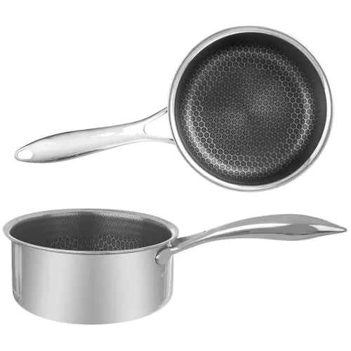 Kasserolle Kochtopf Stahltopf Stieltopf 16 cm COOKCELL 1,5 L