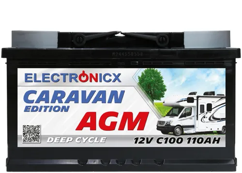 Electronicx Caravan Edition V2 AGM Batterie 110 AH 12V