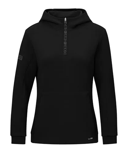 JAKO Damen Kapuzensweat Zip Hoodie Pro Casual - Hoodie mit Glossy-Reißverschluss, modernem Schnitt und weichem Material für höchsten Tragekomfort in der Freizeit.