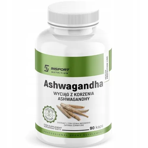 Ashwagandha 666 mg 90 Kapseln Stress Gedächtnis Konzentration INSPORT