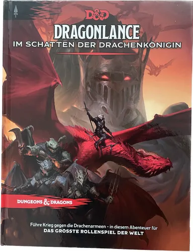 Dragonlance: Shadow of the Dragon Queen - Dungeons & Dragons Abenteuerbuch - Gesellschaftsspiel für epische Fantasy-Abenteuer, ideal für spannende Spielabende mit Freunden und Familie.