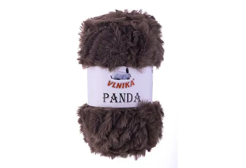 VLNIKA 100g Strickgarn Panda Häkelwolle, 66 m, 006 schokobraun