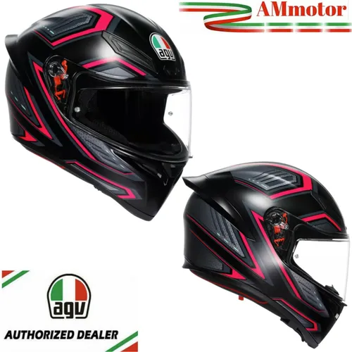 AGV K1 S Sling Matt Black Pink Integralhelm Größe S in pink von AGV