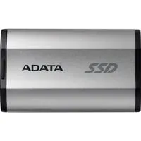 ADATA Externe SD810 SSD 500 GB USB 3.2 - Silber - SSD mit 500 GB, ultra-schnelle Datenübertragung bis zu 2000 MB/s, robustes Aluminiumgehäuse und stoßfest nach MIL-STD-810G für maximale Datensicherheit.