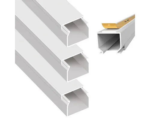 ARLI Kabelkanal Schraubbar mit Bodenlochung (4 m Set, 4-St), PVC, schwer entflammbar, IP-Bewertung: IP40