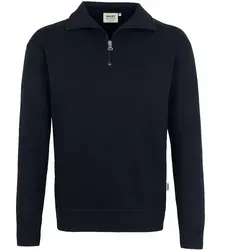 HAKRO Zip-Sweatshirt 451 Premium - Schwarz, Größe L - Herren-Sweatshirts, hochwertig und strapazierfähig mit exzellenter Verarbeitung für Komfort und Stil im Arbeitsalltag oder Freizeit.