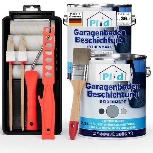 Garagenbodenbeschichtung Set 5L Silbergrau