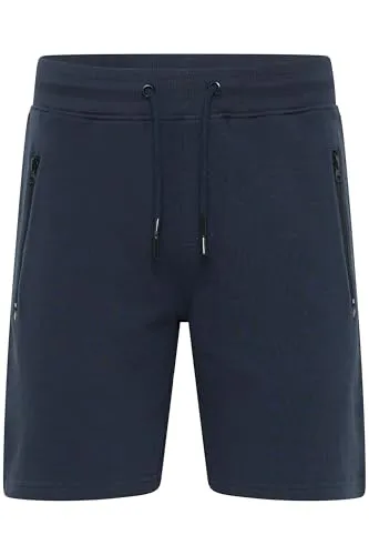!Solid SDTaras Herren Sweatshorts - Bequeme Jogginghose mit Reißverschlusstaschen - Herren-Shorts aus weicher Baumwollmischung mit elastischem Hüftbund und praktischen Reißverschlusstaschen, ideal für Sport und Freizeit.
