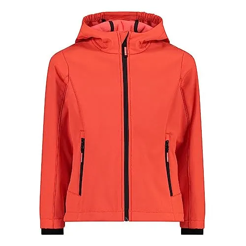 CMP Softshelljacke für Kinder in Rot, Größe 128 - Wasserdichte und atmungsaktive CMP Softshelljacke für Kinder, ideal für Outdoor-Aktivitäten. Mit Kapuze, Reißverschluss und seitlichen Taschen für optimalen Komfort.