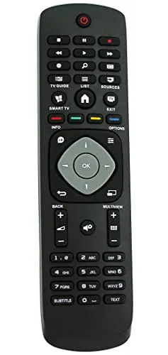 Ersatz Fernbedienung for Philips TV 42PFK5199/12 42PFK6109/12 42PFK6309/12 42PFK6549/12 42PFK6559/12 42PFK6589/12