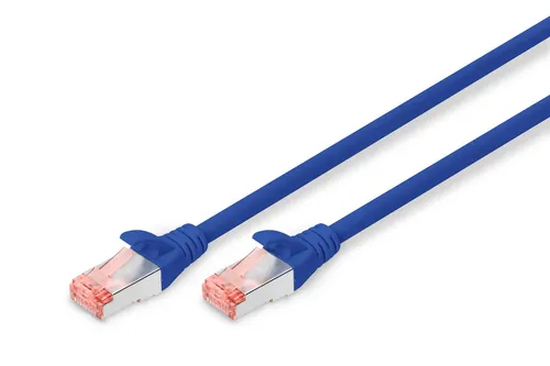 Digitus Patch-Kabel RJ-45 (M) zu RJ-45 (M) 10m Kupfer S/FTP Cat 6 blau (DK-1644-100/B)