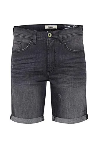 Blend BHLuke Herren Jeans Shorts Kurze Denim Hose Regular Fit, Größe:L, Farbe:Denim Dark Grey (76209)