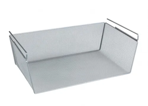 WENKO Einhängekorb - Zusätzlicher Stauraum ohne Bohren - Hängekorb aus Metall in Silberfarbe, ideal für Regale und Schränke. Praktisch für zusätzlichen Stauraum und einfache Montage ohne Bohren.