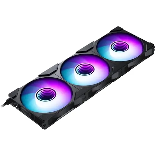 PHANTEKS M25 Gen2 PWM D-RGB Lüfter 3er-Pack - 120mm schwarz - 120mm PWM-Lüfter mit adressierbaren RGB-LEDs, ideal für eine effiziente Kühlung und stylische Beleuchtung in deinem PC-Gehäuse.