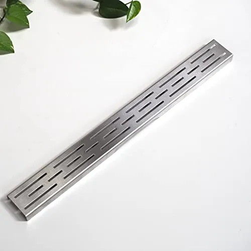 WITEN&NOCK Abdeckung für 50cm Duschrinne - Duscharmaturen mit rostfreier Edelstahlabdeckung, 483 mm lang, für effektiven Wasserabfluss und hohen Korrosionsschutz.