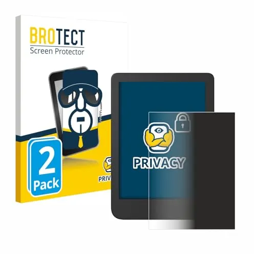 BROTECT 2 Stück Anti-Spy Blickschutzfolie für Tolino Shine 4/5 / 5 Color 2024 Privacy Screen Protector [Displayschutz, Sichtschutz]