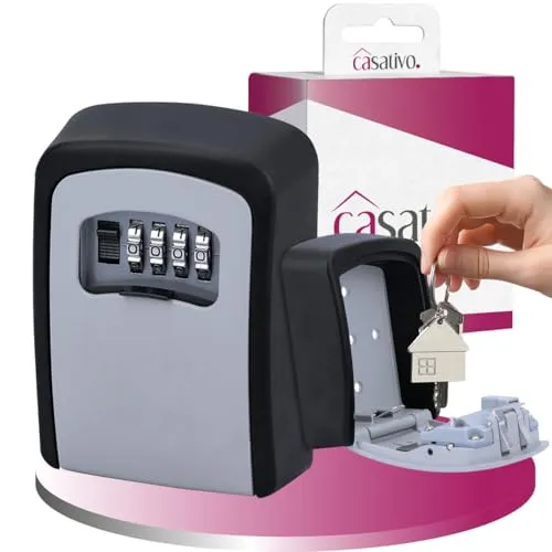Extra sicherer Mini SchlüsselSafe mit Zahlenschloss und robustem Aluminium Gehäuse