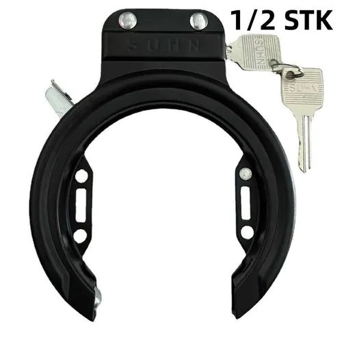 AXA Imenso Large Fahrrad Rahmenschloss - Fahrradschloss mit Sicherheitsstufe 12 und breiter 75 mm Öffnung, ideal für E-Bikes und Stadträder. Ergonomischer Bedienknopf für einfachen Zugriff und kombinierbar mit Einsteckkette.