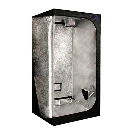 DiamondBox SL100 Growbox - Studio & Recording - Hochreflektierende Mylar-Beschichtung für optimale Lichtverteilung, luft- und blickdicht mit stabiler Konstruktion und Insektenschutz.