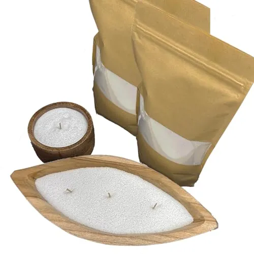 WonderWax Pflanzlicher Kerzensand 2 x 500 g (1kg)