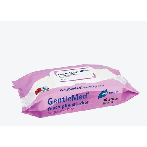 Meditrade Gentle Med® Feuchtpflegetücher feuchte Haut-Reinigungstücher 80 Stück