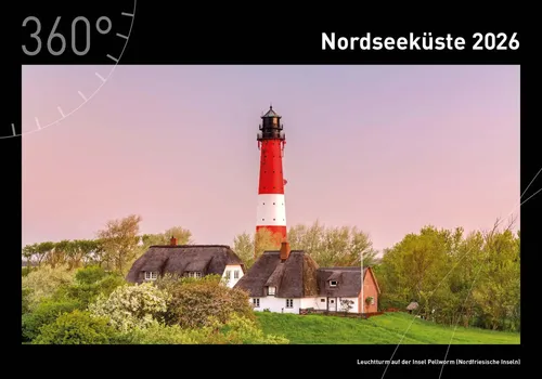Nordseeküste Premiumkalender 2026 - Kalender mit 13 traumhaften Nordsee-Motiven von Fotograf Christian Bäck, hochwertiger Druck auf 50 cm x 35 cm Papier, ideal für Naturliebhaber und als Geschenk.