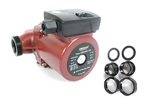 CHM GmbH® Umwälzpumpe 25-80/180 - Wärmepumpe mit max. Förderhöhe von 8 m und 110 L/min Fördermenge, ideal für effiziente Heizungssysteme. Hochwertiges Keramiklager und manuelle 3-Stufen-Drehzahlschaltung für flexible Nutzung.