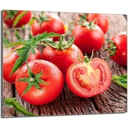 Glas-herdplattenschutz 60x52 Tomaten in rot von OEM