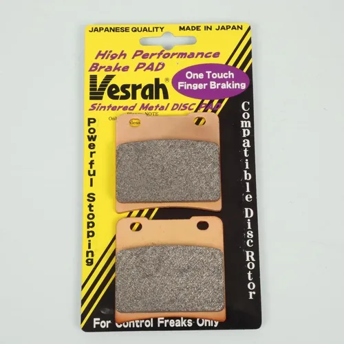 Bremsbelag vesrah für Motorrad suzuki 500 rg gamma 1985 bis 1987 avg / avd neu