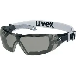 Uvex Pheos Guard Schutzbrille - Kratzfest und beschlagfrei - Schutzbrillen mit Supravision Extreme für 100 % UV-Schutz und verbesserte Belüftung, ideal für den Einsatz in anspruchsvollen Umgebungen.