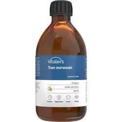 Vitaler’s Omega-3 Lebertran 1200 mg | Norwegisches Fischöl mit Zitrone
