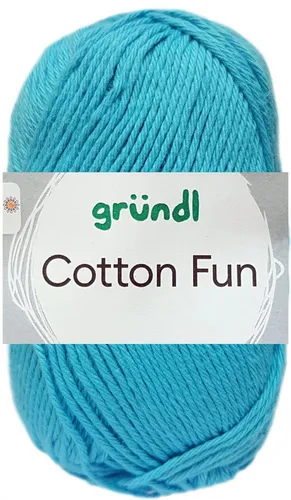 Gründl 50 Gramm Gründl Cotton Fun 09 Himmelblau Häkelwolle