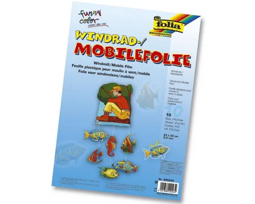 Folia Bastelfilz Fensterfolie - Mobile 0,2 mm 5 Stück 50 x 70 cm.