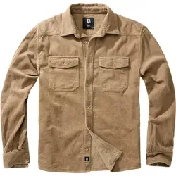 Brandit Cord Classic Shirt Long Sleeve camel, Größe M - Blusen - Klassisches Cordhemd aus 100% Baumwolle, hautfreundlich und bequem, ideal für lässige Outfits.