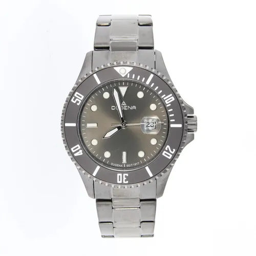 Dugena Diver XL Anthrazit 4461073 - Robuste Armbanduhr für Abenteuer - Armbanduhr in stilvollem Anthrazit, ideal für Outdoor-Aktivitäten und Wassersport mit hoher Wasserdichtigkeit.