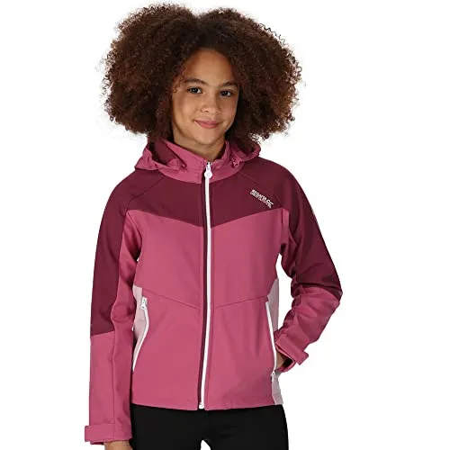 Regatta Kinder Softshelljacke Eastcott II violet/amahz rosa weinrot - 164