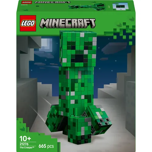 LEGO MINECRAFT Der Creeper 21276 - Bewegliche Actionfigur - LEGO Minecraft Der Creeper (21276) ist eine 21 cm große, bewegliche Actionfigur, die zum Bauen, Spielen und Ausstellen einlädt. Perfekt für Minecraft-Fans ab 10 Jahren und ideal als Geschenk.