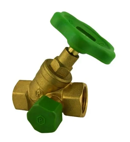 Schrägsitzventil mit und ohne Entleerung 3/4, 1/2, 1, 1/1/4 Zoll