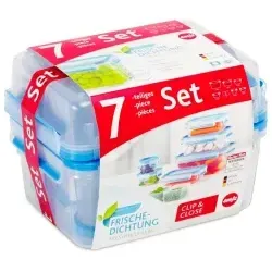 EMSA Clip & Close Frischhaltedosen 7-teiliges Set 515562 von EMSA