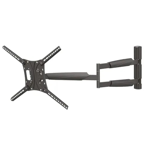 Barkan 102cm Lange TV Wandhalterung - TV-Wandhalterung für 13-86 Zoll Fernseher, schwenkbar und neigbar, hält bis 60kg und spart Platz mit einem extra langen Auszug von bis zu 102cm.