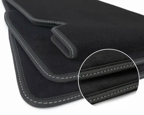 NEU Fußmatten Tesla Model S Velours Automatten Sport Tuning Zubehör Ziernaht