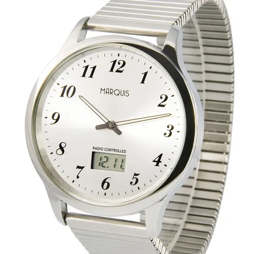 Produktbild MARQUIS Elegante Herren Funkuhr mit Junghans-Uhrwerk