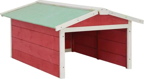 vidaXL Roboter-Rasenmäher Garage - Zubehör für Gartengeräte, schützt Ihren Rasenmäher vor Witterungseinflüssen und verlängert seine Lebensdauer mit einem rustikalen Design aus massivem Tannenholz.