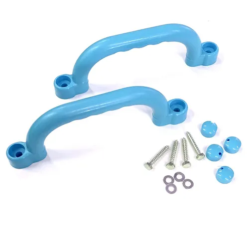 Spielturm Griff SET 2 x Handgriffe Handgriff Kletterturm Kunststoff türkis